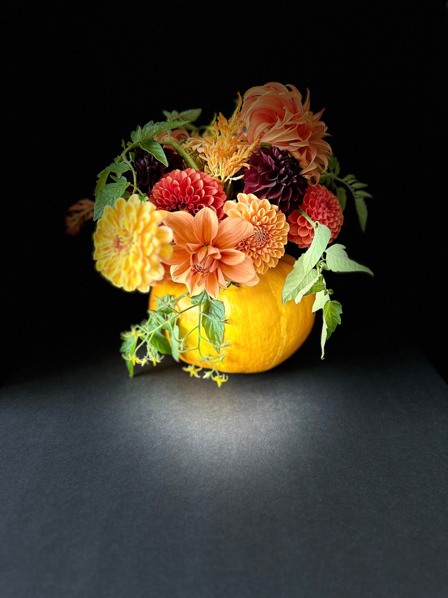 2025 Fall Bouquet Subscription (5 Bouquets and a Pumpkin!) Delivered!